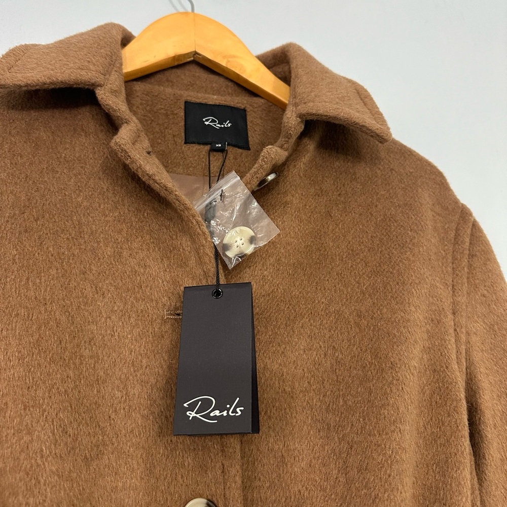 RAILS NADINE NWTWOOL-BLEND COAT IN CAMEL XS-S - Picture 9 of 16
